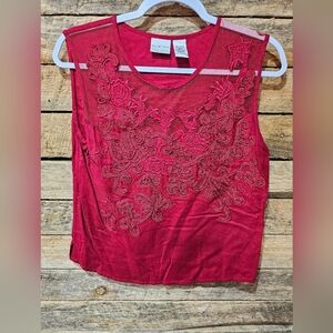 Women's‎ Size 4 Red Sleeveless Top